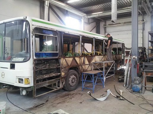 Ремонт автобусов, замена стекол, ремонт кузова стоимость ремонта и где отремонтировать - Новый Уренгой