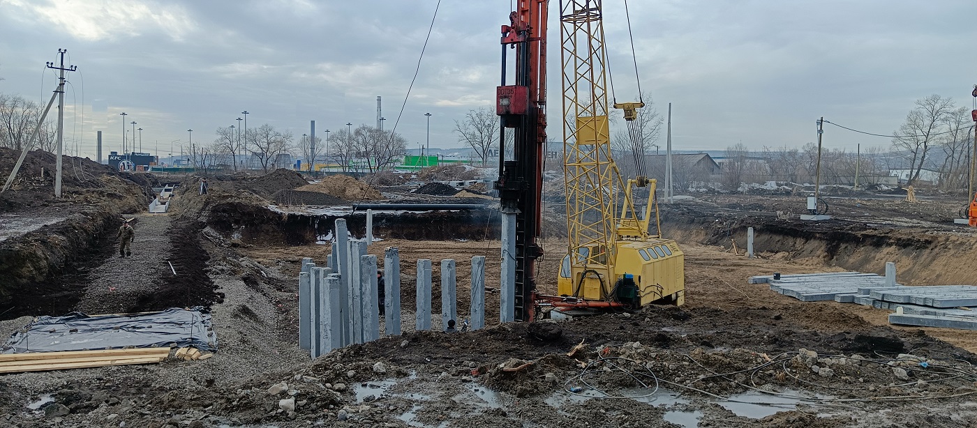Аренда сваебоя для забивки бетонных свай в Муравленко